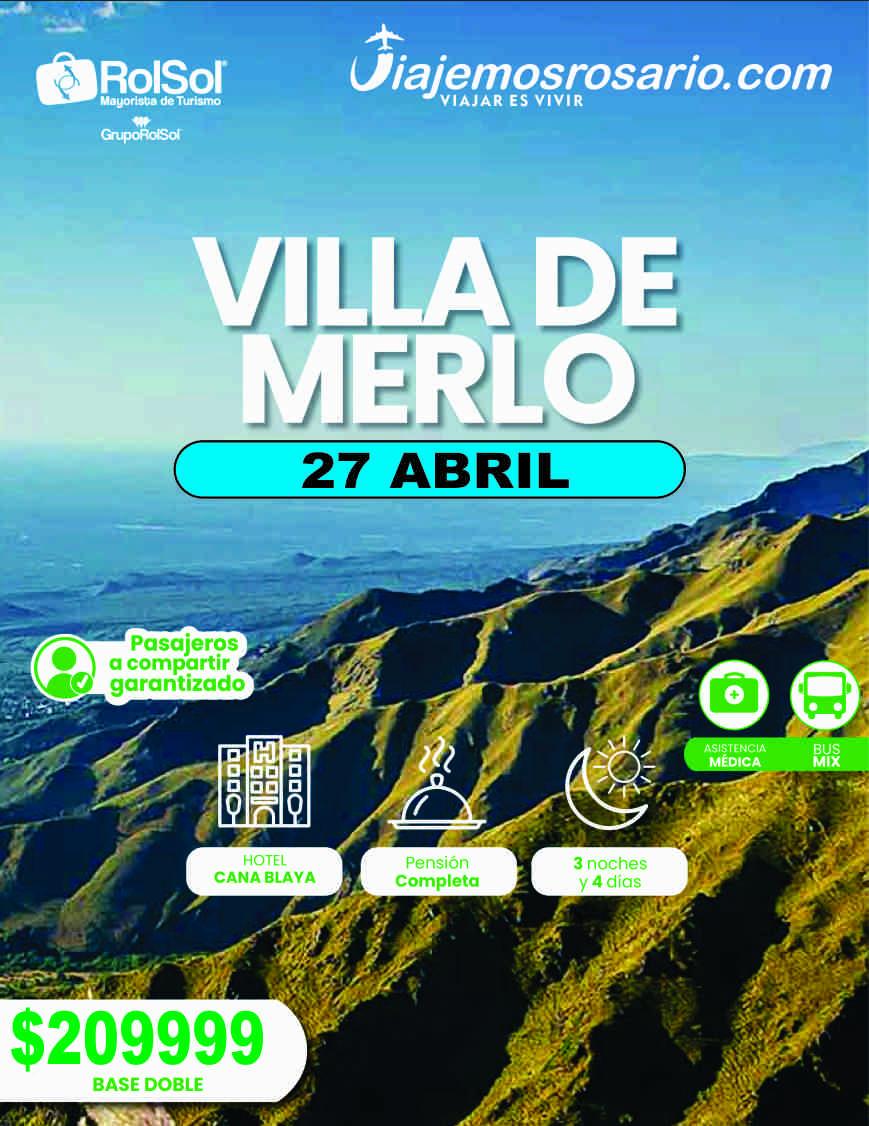 MERLO 3 Noches Hotel Canablaya